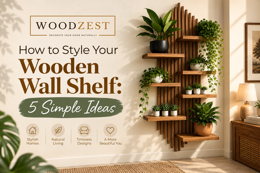 How to Style Your Wooden Wall Shelf: 5 Simple Ideas
