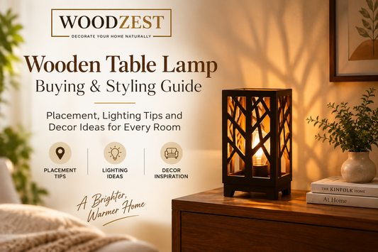 Wooden Table Lamp Buying & Styling Guide: Placement, Lighting Tips and Decor Ideas for Every Room