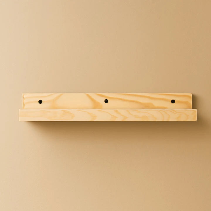 Modern Lightweight Wooden Picture Ledge Shelf – Floating Photo Frame Display Wall Shelf