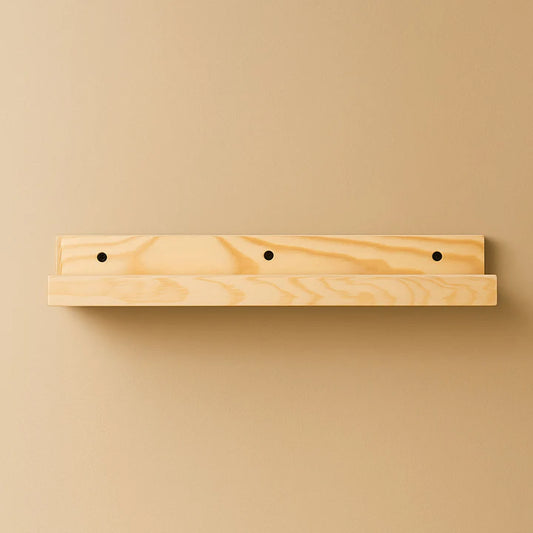 Modern Lightweight Wooden Picture Ledge Shelf – Floating Photo Frame Display Wall Shelf