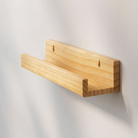 Modern Lightweight Wooden Picture Ledge Shelf – Floating Photo Frame Display Wall Shelf