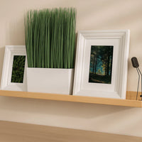 Modern Lightweight Wooden Picture Ledge Shelf – Floating Photo Frame Display Wall Shelf