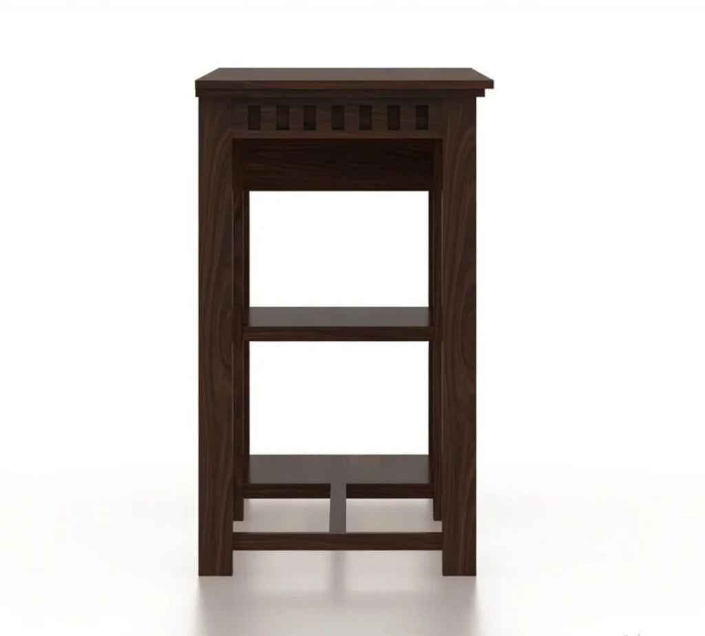 Sheesham Wood Study Desk with Drawer & Open Storage