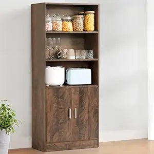 Wooden Kitchen Storage Cabinet | Multipurpose Pantry Organizer Unit