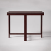 Wooden 4 Seater Dining Set with Cushioned Fabric Chairs
