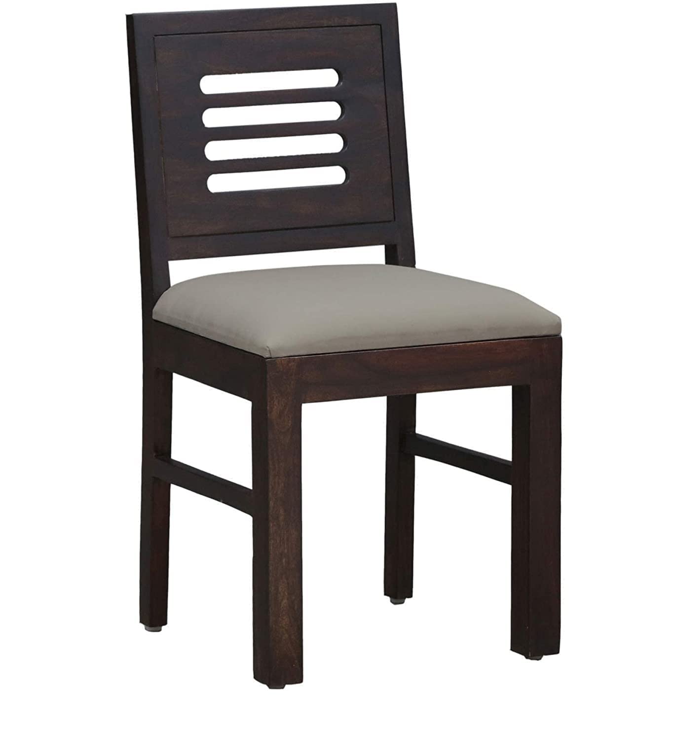 Dark Walnut 4 Seater Dining Table with Cushioned Chairs