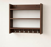 Wall Mounted Kitchen Storage Shelf | Wooden Spice Rack Organizer