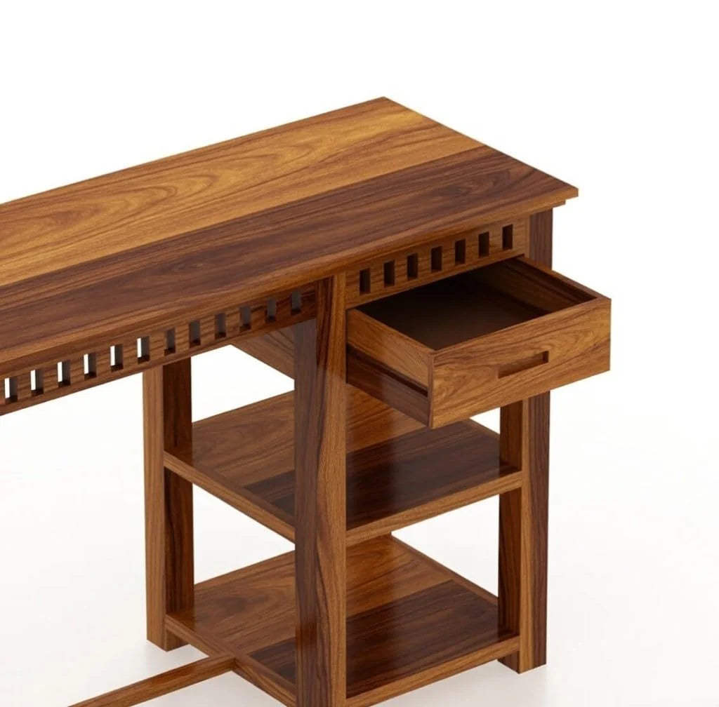 Sheesham Wood Study Desk with Drawer