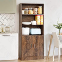 Wooden Kitchen Storage Cabinet | Multipurpose Pantry Organizer Unit