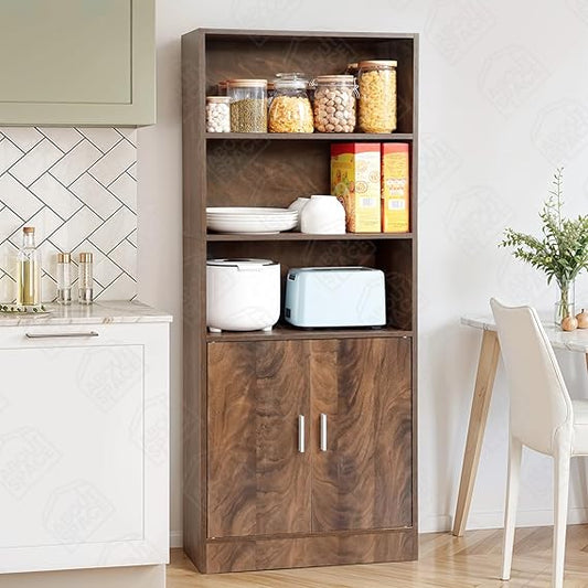 Wooden Kitchen Storage Cabinet | Multipurpose Pantry Organizer Unit