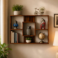 Modern Wooden Wall Display Shelf