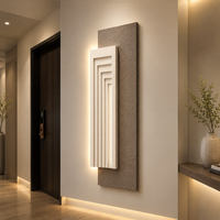 Modern LED Geometric Wall Art Panel | Luxury Backlit Wall Decor