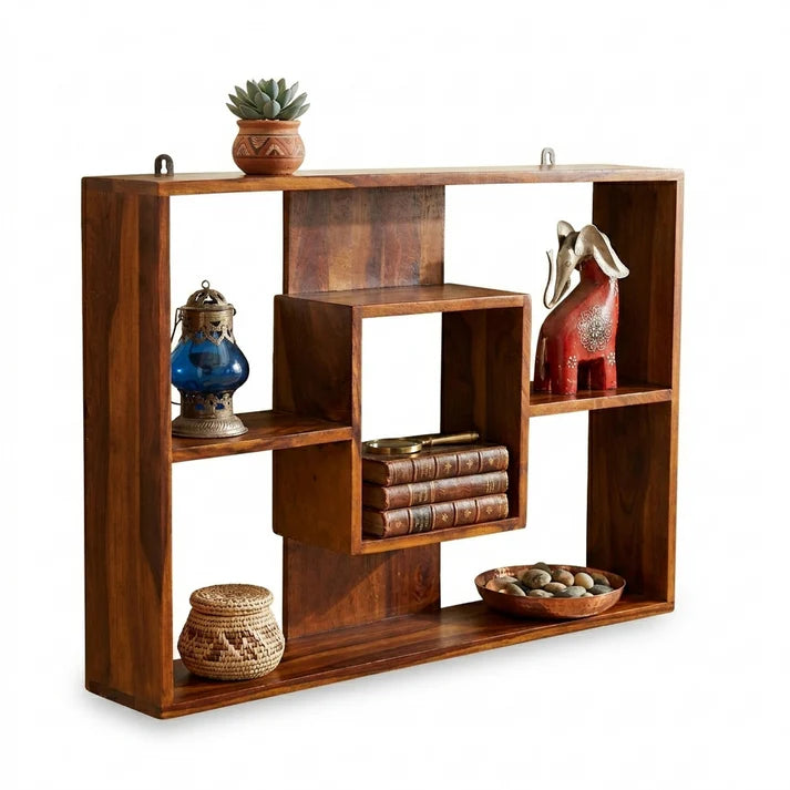 Modern Wooden Wall Display Shelf