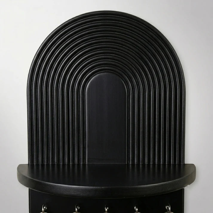 Modern Arch Wall Key Holder with Shelf
