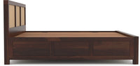 Solid Sheesham Wood Cane King Size Bed with Storage for Bedroom