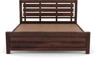 Solid Sheesham Wood Queen Size Bed with Storage for Bedroom