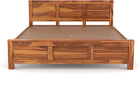 Solid Sheesham Wood King Size Bed Frame for Modern Bedroom