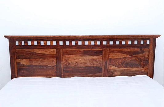 Solid Sheesham Wood King Size Bed with Storage for Bedroom