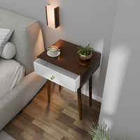 Modern Wooden Bedside Table with Drawer | Woodzest