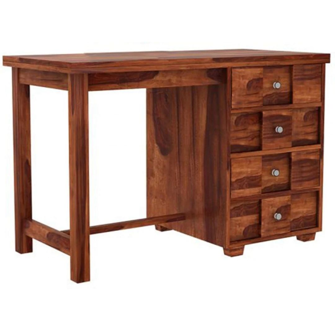 Solid Sheesham Wood Study Table for Home & Office | Ample Storage