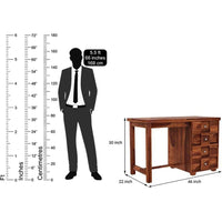 Solid Sheesham Wood Study Table for Home & Office | Ample Storage